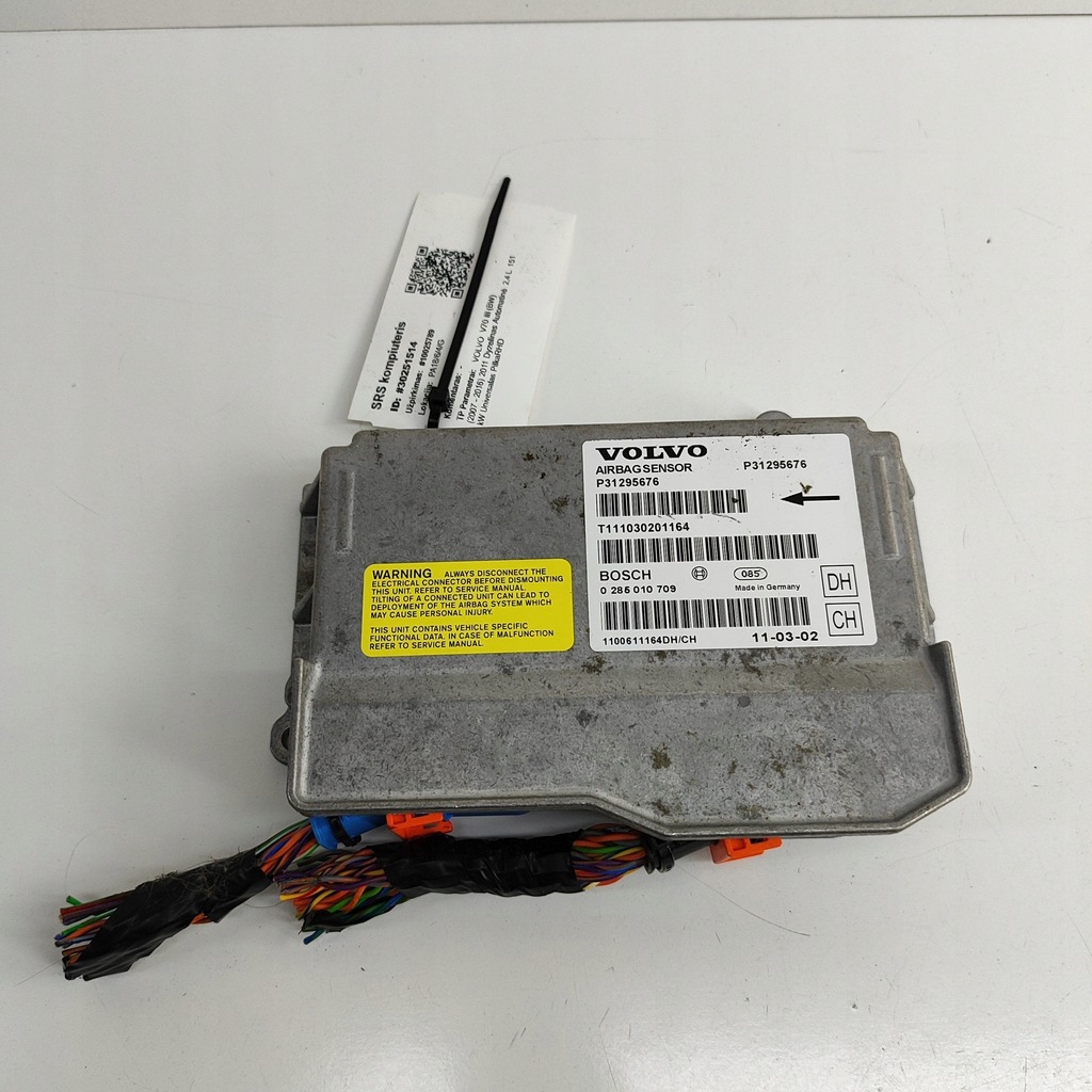 фото №1, Volvo v70 2011 блок управления / модуль подушка безопасности
