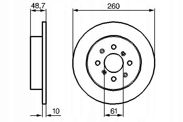 Bosch 986 479 014 диск гальмівна Ціна