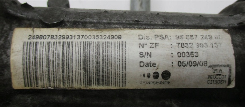 фото №5, Трансмісія датчик citroen c5 iii 9685724980 eu