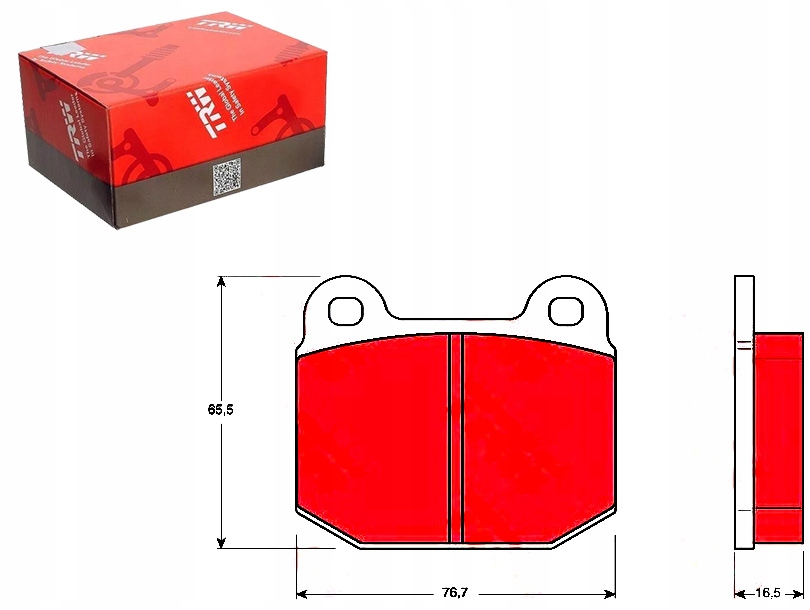фото №1, Комплект гальмівних колодок гальмівних trw 90297412 9293345 9