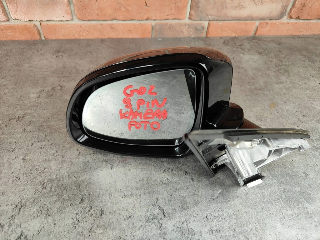 фото №7, Дзеркало повний ліва 9pin камера bmw g02 x4 lci 416 carbonschwarz
