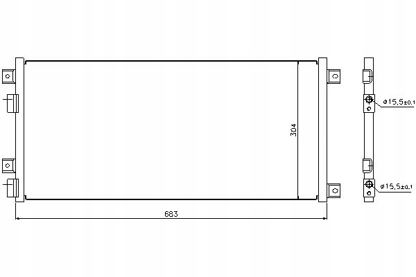 фото №1, Nissens 94000 конденсатор, кондиціонер