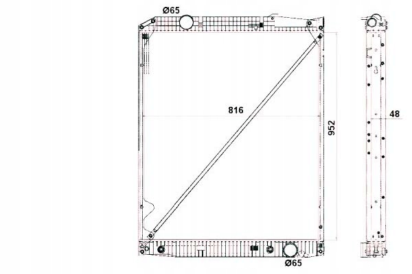 фото №1, Nrf радіатор двигуна mercedes actros actros mp2 /