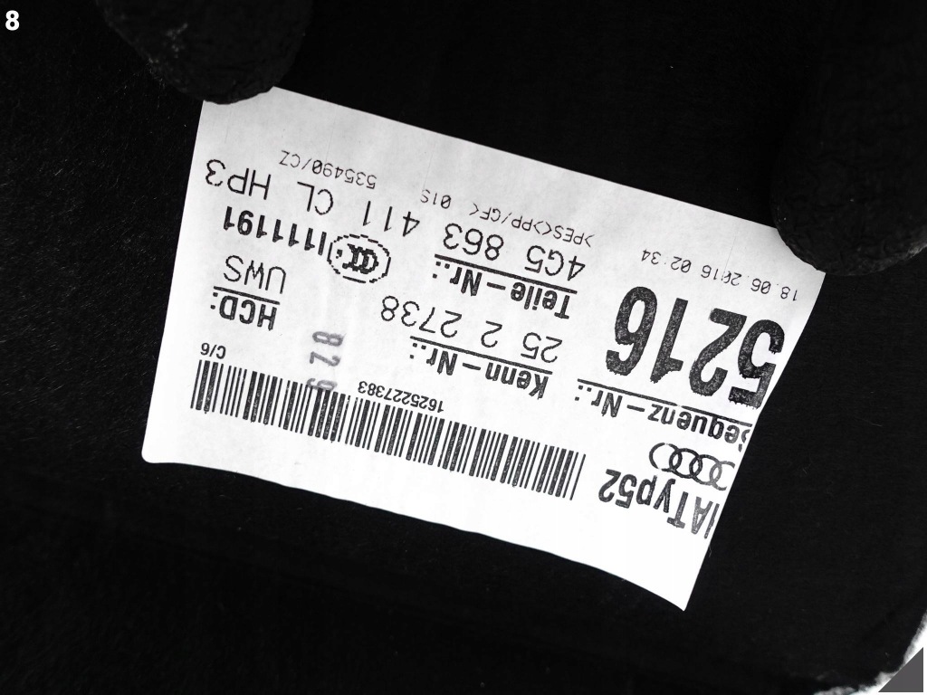 фото №9, Audi a6 s6 c7 4g0 4g5 lift 14-18 седан sedan задня полиця багажника hp3