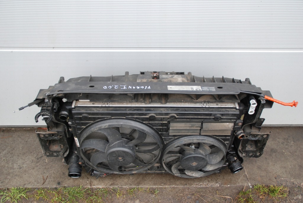 фото №7, Vw tiguan i 5n 06-10r 2.0 tdi pas передний радиатор вентиляторы