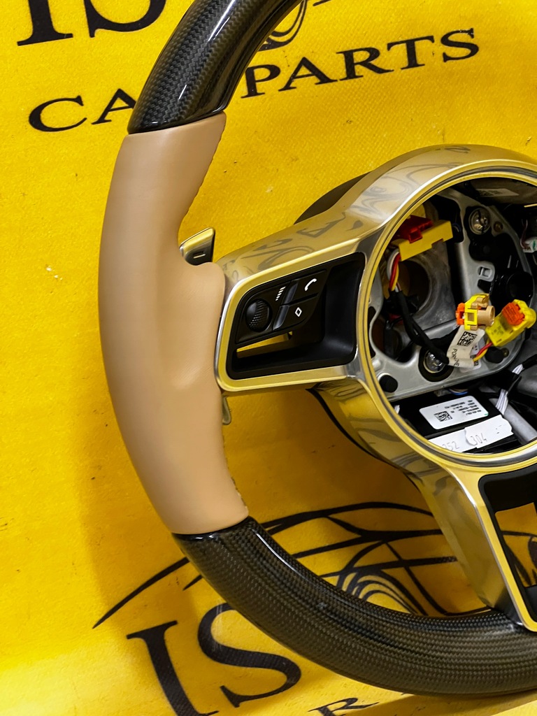 фото №8, Кожаный воздуховод карбон лепестки переключения porsche 911 991 lift