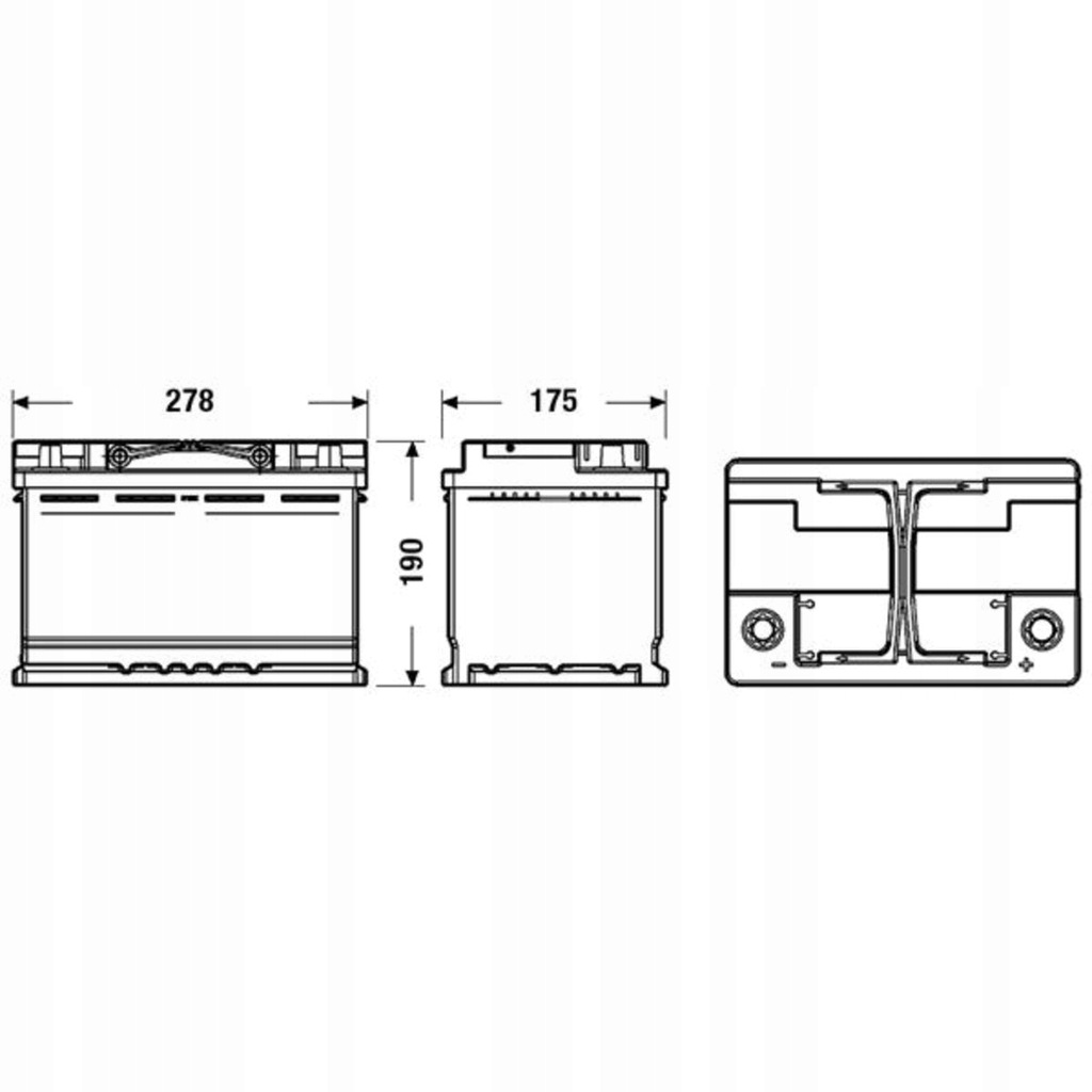 фото №1, Акумулятор 70ah/760a 12v p+ старт-стоп efb