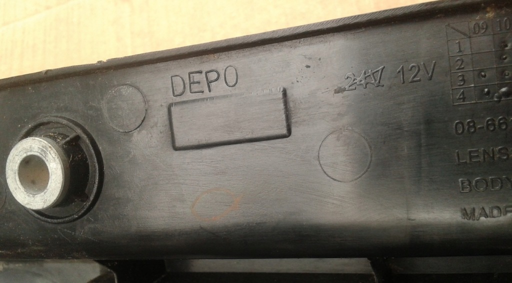 Купити Лампа правий задній права задня citroen nemo bipper fiorino 07-17 depo