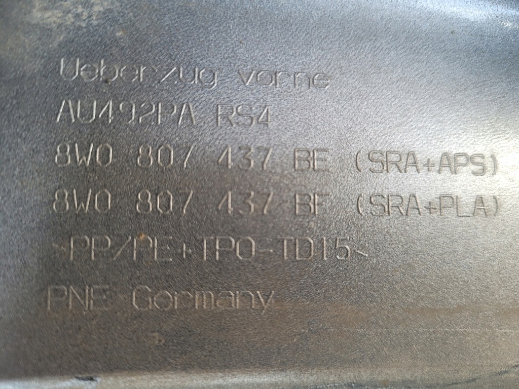 фото №8, Audi a4 rs4 b9 8w0 lift 19- бампер перед передний