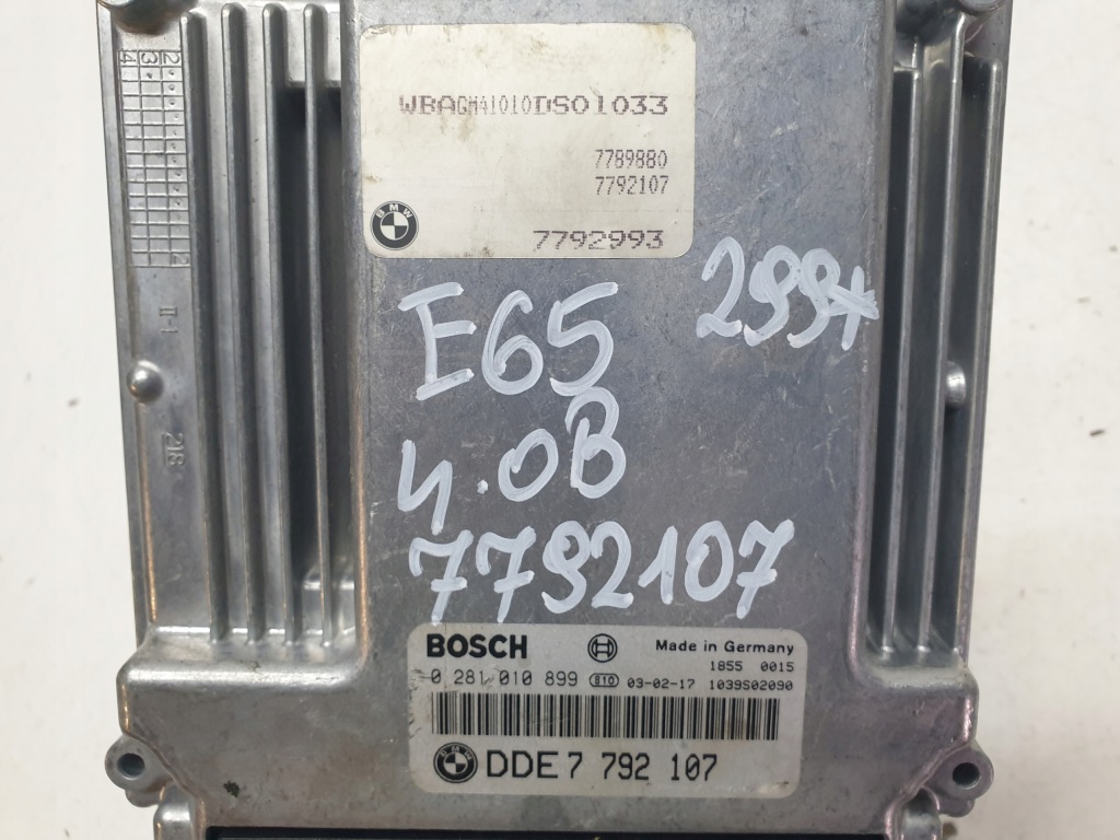 фото №5, Блок управления бортовой компьютер двигателя m67 bmw e65 4.0 дизель 7792107