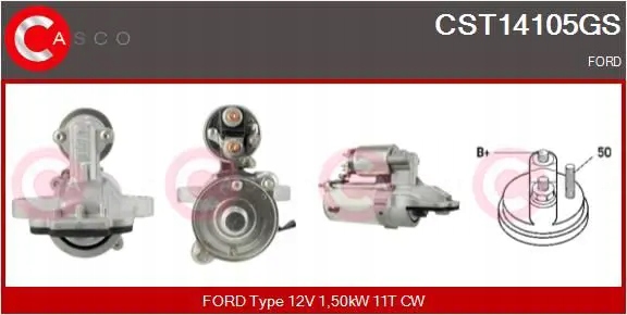 Стартер cst14105gs casco ford mondeo 3 Цена
