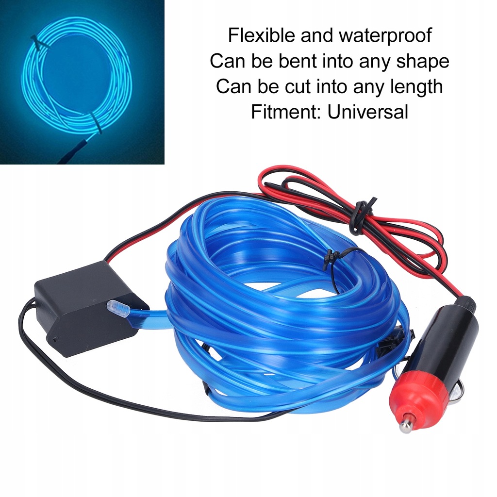 фото №10, 5m/16,4ft авто стрічка led привід прикурювача