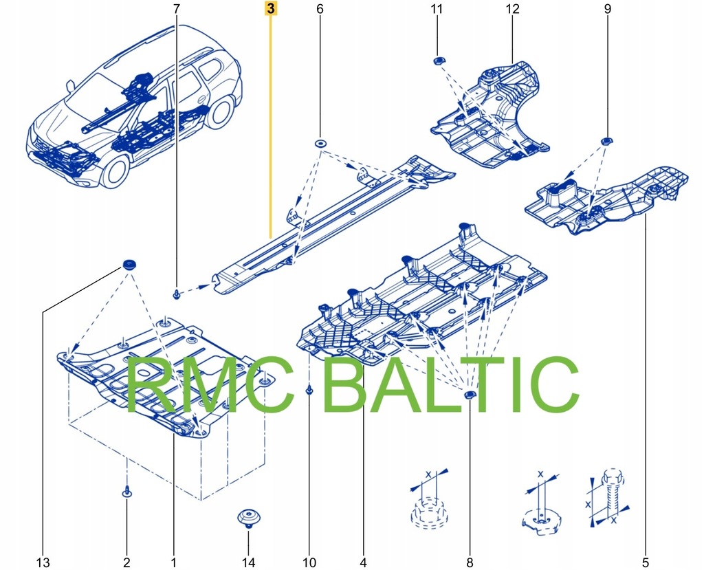 фото №16, Защита подвеска правая dacia duster ii lift 748146335r