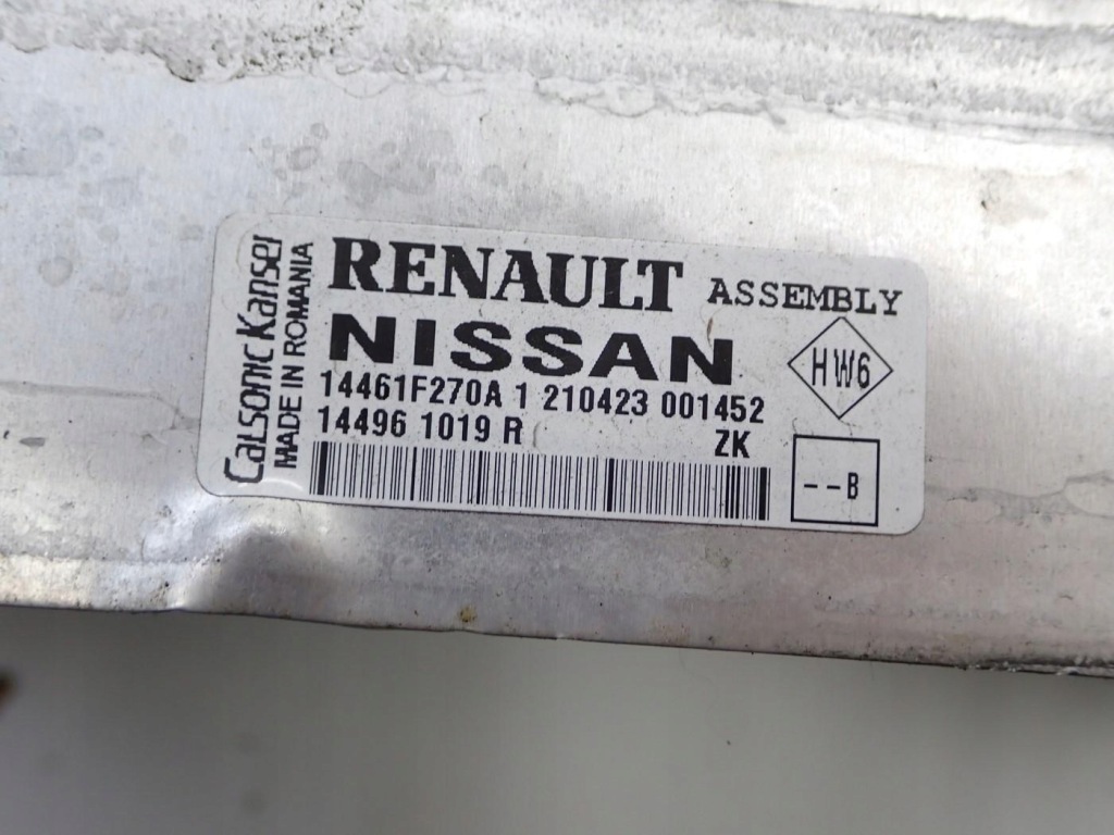 фото №11, Радіатор інтеркулер 144961019r dacia sandero iii 1.0 tce 23r