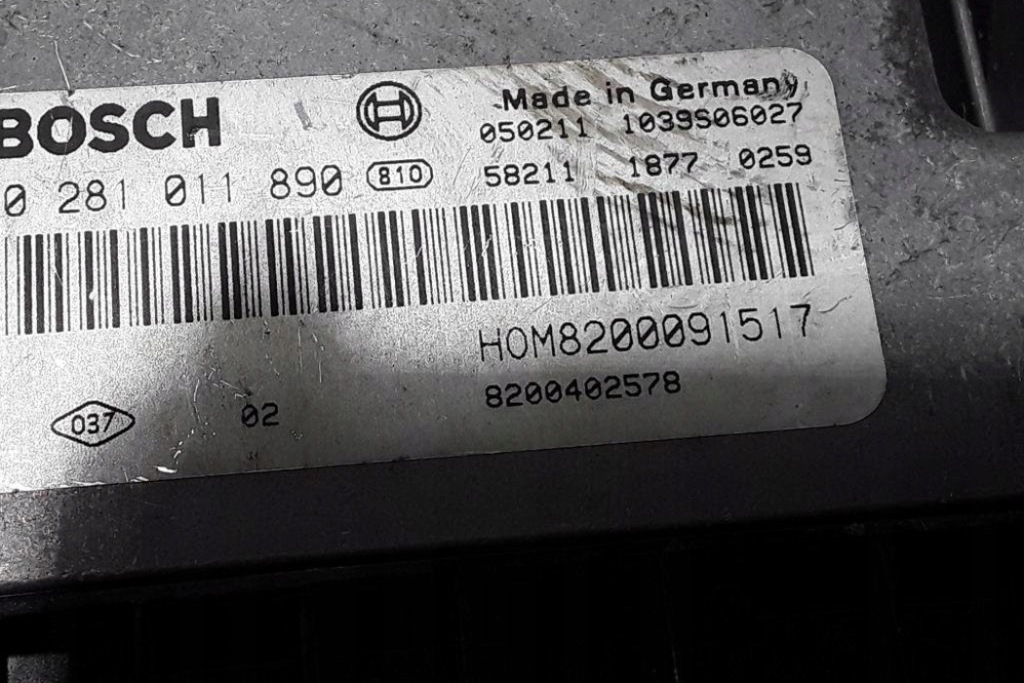 фото №3, Бортовой компьютер двигателя renault trafic ii minibus / passenger jl 8200091517 2.5l