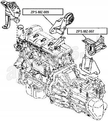 фото №15, Подушка двигателя задняя mazda 2 de 2007- mtm