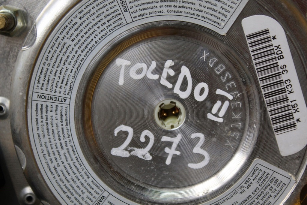 фото №11, Подушка подушка безпеки водія toledo ii 1m0880201d