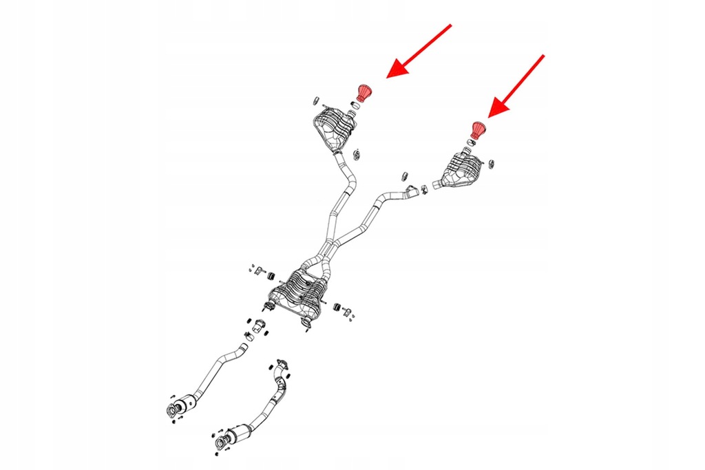 фото №7, Jeep grand cherokee iv wk2 srt 2010-2021 насадки выхлоп комплект 5181770ab