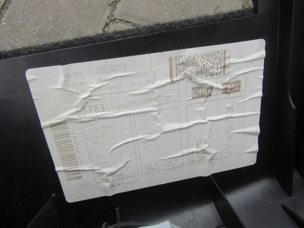 фото №14, Chevrolet malibu 2020 подушка подушка безопасности обшивка сиденье