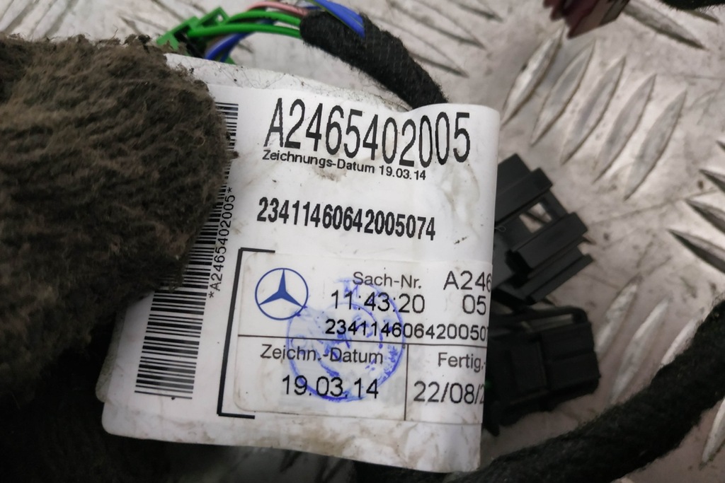 фото №8, Джгут передніх лівих двері mercedes-benz gla x156 a2465402005 1.6l