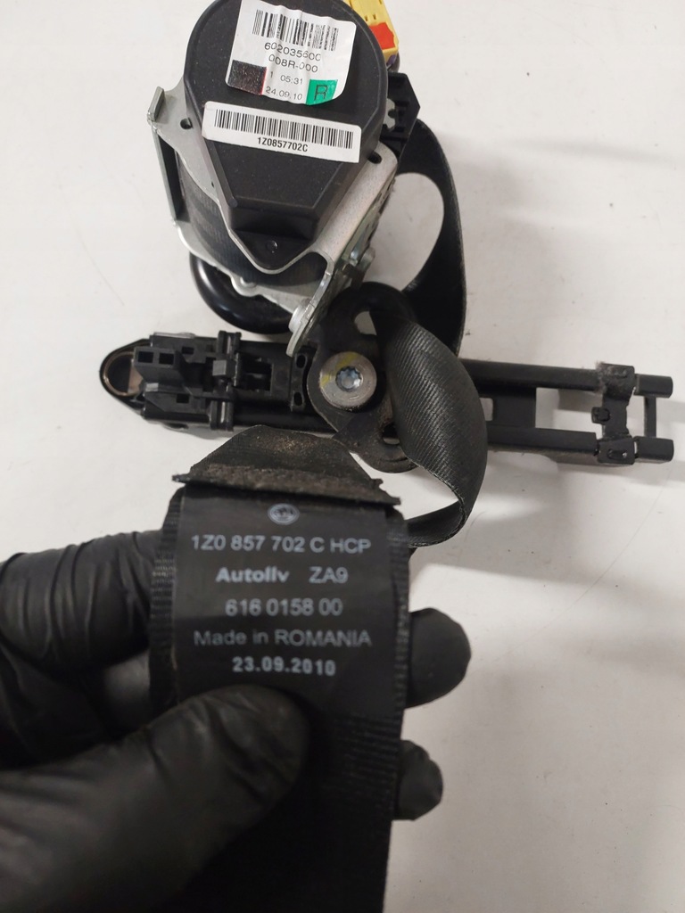 фото №6, Pas безпеки правий перед skoda octavia ii 1z0857702c