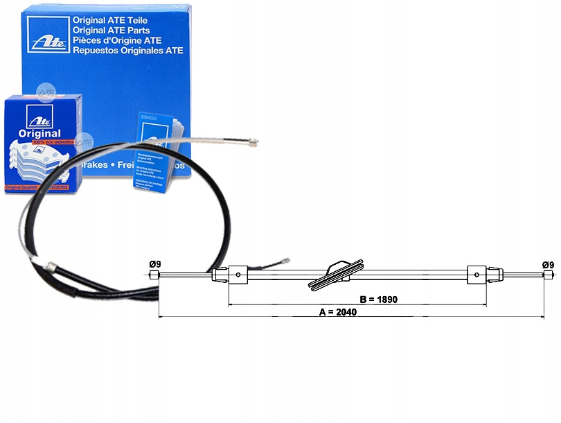 фото №1, Трос тормоза ручного mercedes cls c218 cls sho