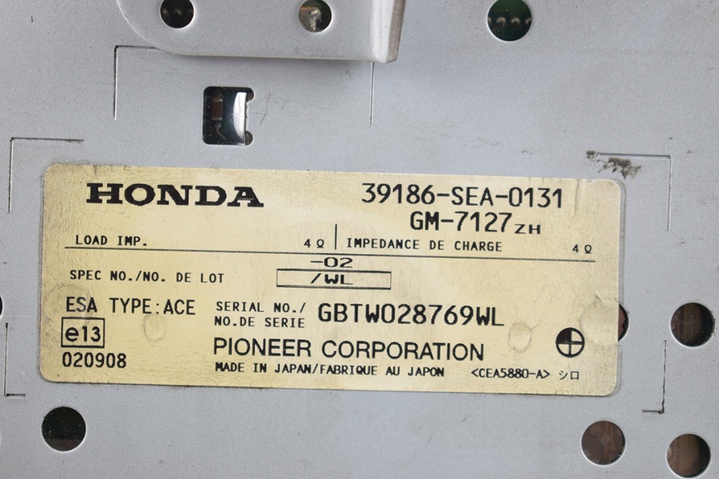 фото №3, Підсилювач радіо honda accord vii 39186-sea-0131