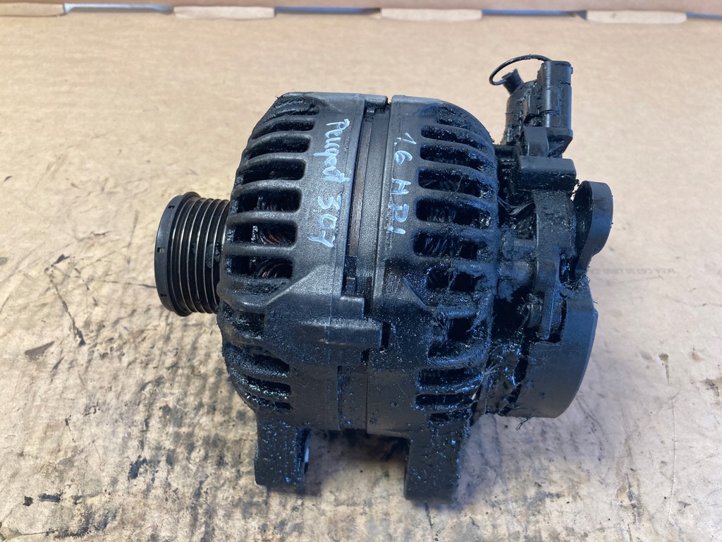 фото №4, Peugeot 307 1.6 генератор 0124525035 9646321880