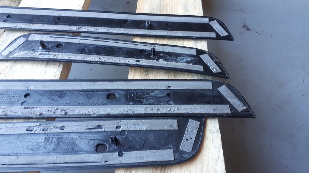 фото №8, S4 b8 накладки порогові a4 b8 sline накладки na пороги