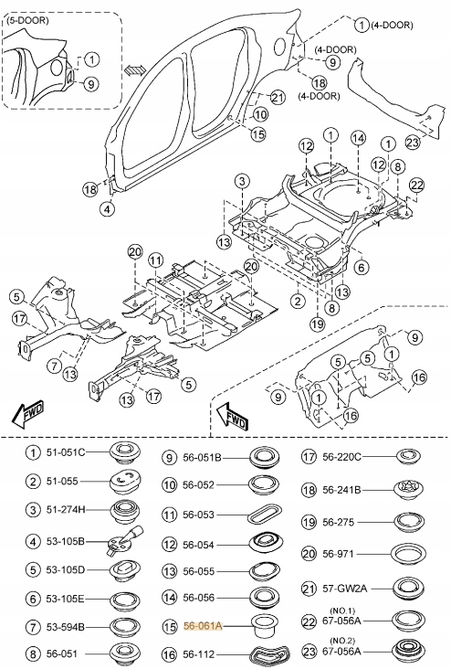 фото №3, Заглушка поріг кришка mazda 3 bm 6 gj оригінал