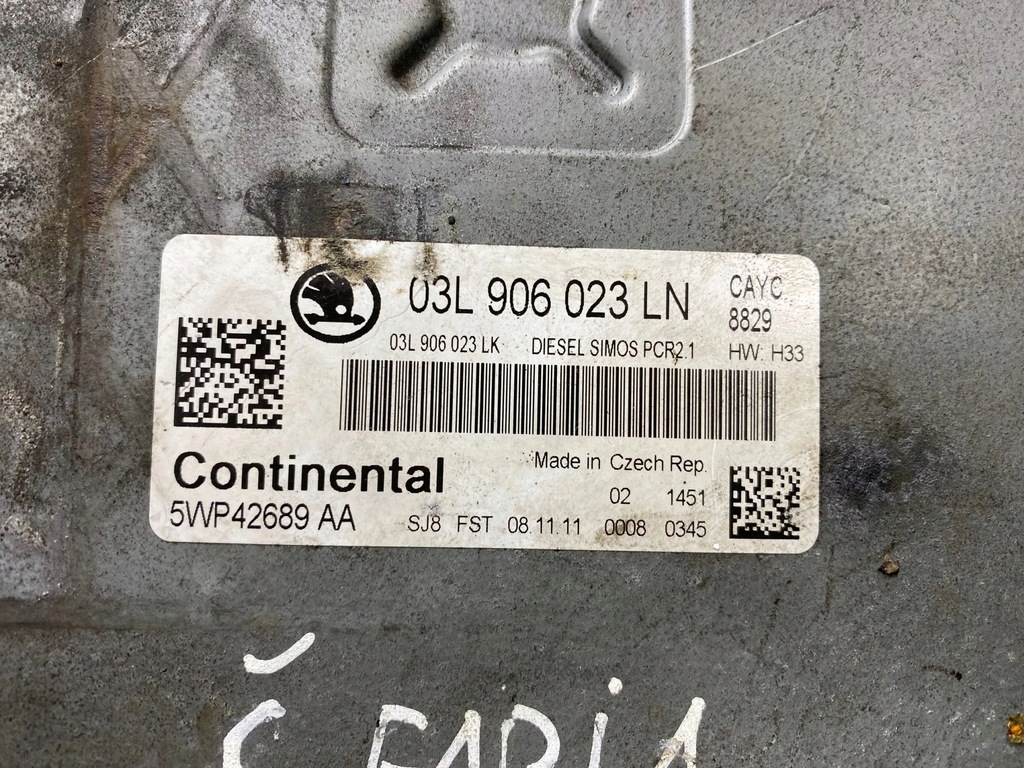 фото №7, Skoda fabia mk2 5j 2011 блок управления / модуль ecu