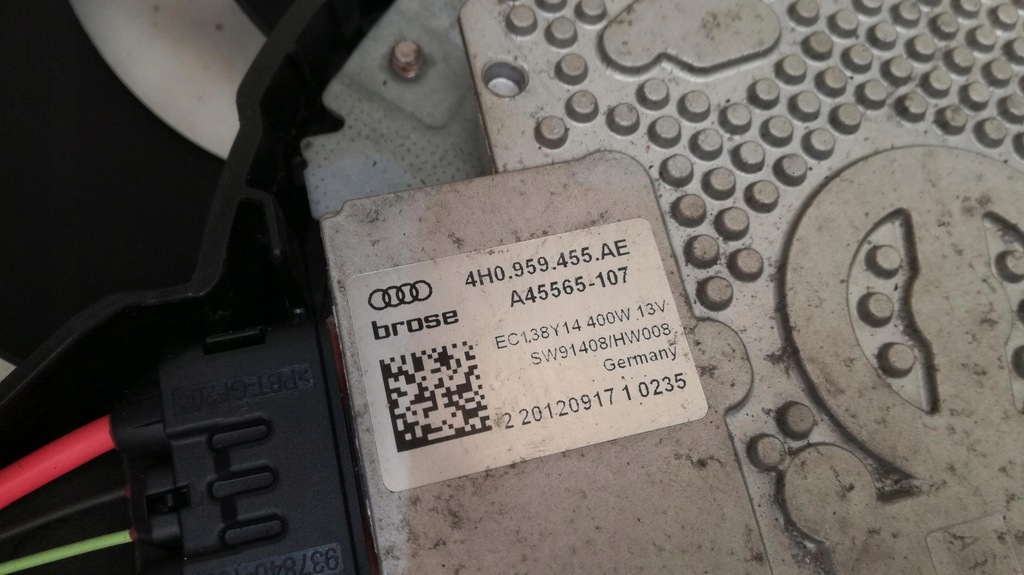 фото №16, Audi a8 4h корпус вентилятор 4h0121003n