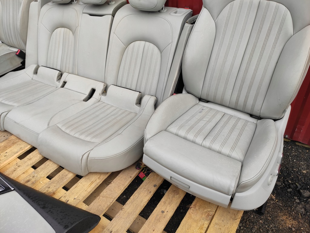 фото №9, Audi a7 4g салон сидіння сидіння s-line заднє сидіння обшивки комплект світла шкіра