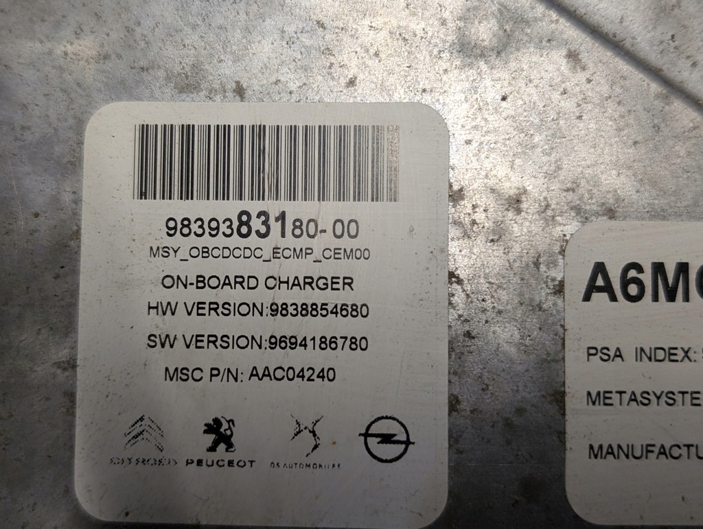 фото №6, Інвертор зарядний пристрій інвертор модуль opel corsa f peugeot 208 ii 9839383180