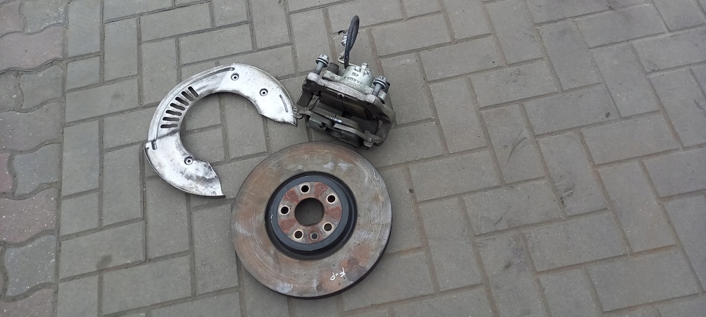 фото №1, Диск тормозная правая перед, прижим jaguar f-pace