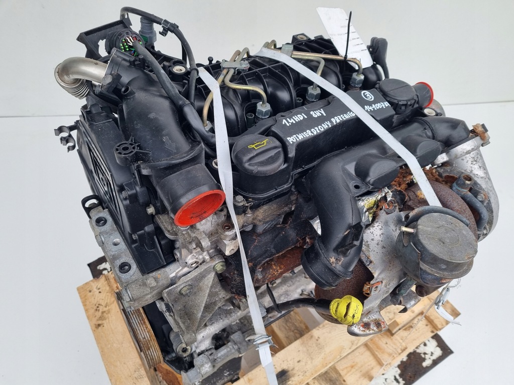 фото №13, Двигатель комплект citroen c3 1.4 hdi 90km 02-09r delphi обслуженный 141tyś 8hy