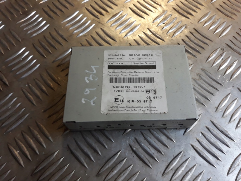 фото №1, Блок управления мультимедиа toyota auris lift 861a0-02010