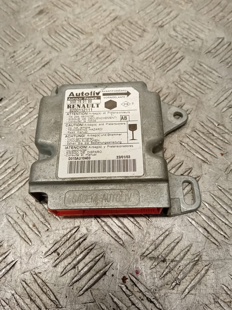 фото №1, Renault kangoo датчик air bag 8200112111