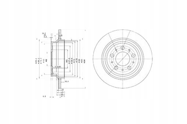 фото №1, Delphi тормозные диски тормозные 2szt volvo s60 i s70 s80 i