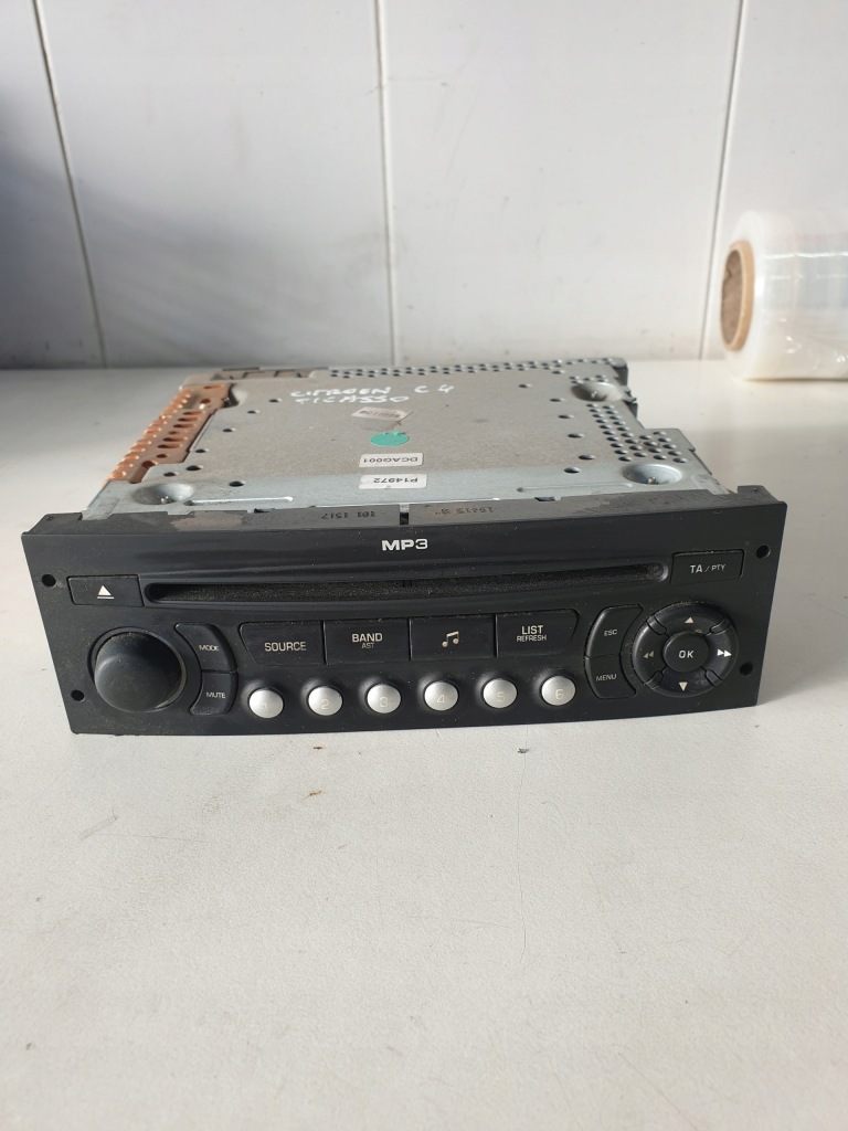 фото №1, Радіо cd citroen c4 picasso 96646223xt