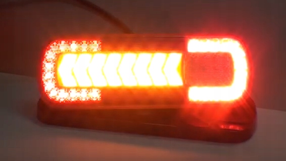 фото №12, Лампы динамический поворотник комбинированный задние led kpl