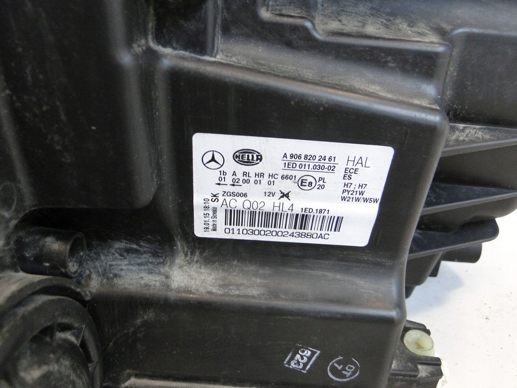 фото №8, Mercedes sprinter 906 w906 лампа передняя правая