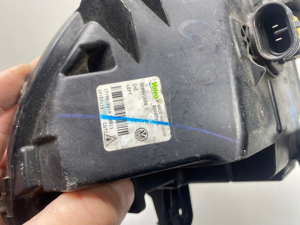 фото №6, Volkswagen golf vi 6 лампа противотуманная противотуманная фара левый передний 5k0941699c