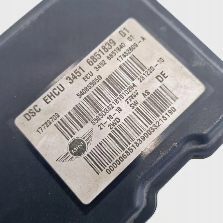 фото №3, Насос abs mini clubman r55 6851839 1.6l дизель 2010