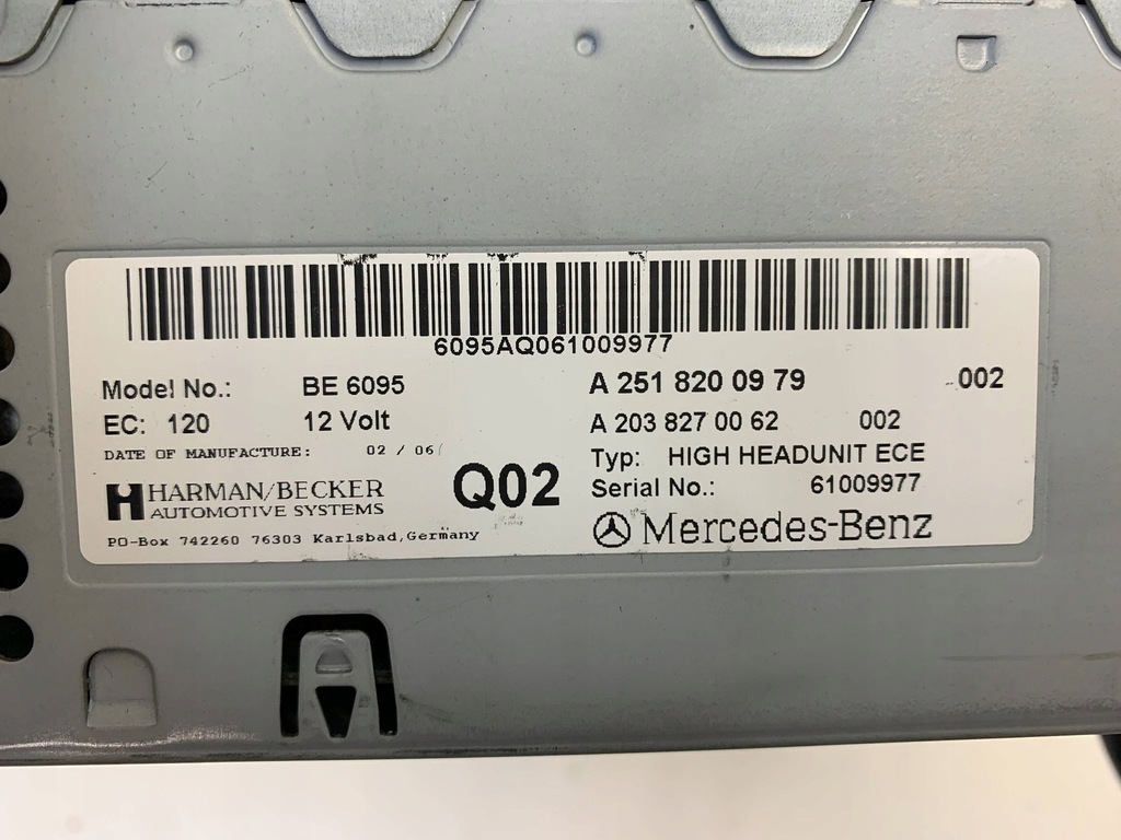 фото №6, Mercedes r klasa w251 радіо екран дисплей a2518200979