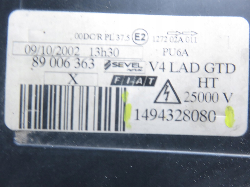 фото №10, Лампа ліва передня fiat ulysse 179_ 1494328080