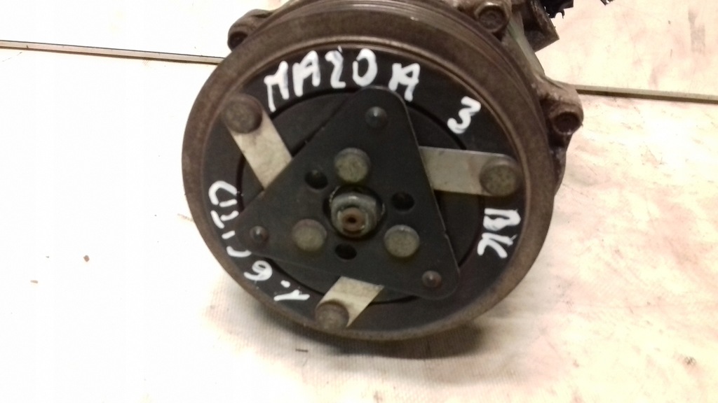 фото №6, Компресор компресор кондиціонера 3m5h19d629sb mazda 3 bk 1.6 citd 03-