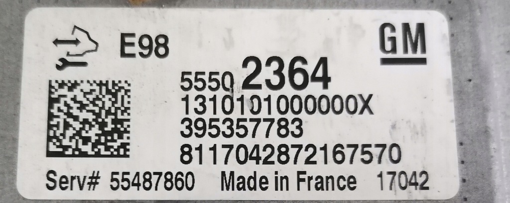 фото №7, Opel corsa e 1.3 блок керування двигуна 55502364