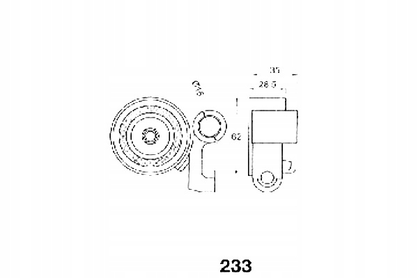 фото №4, Japko 45233 натягувач, ремінь розподільного валу