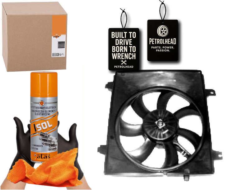 фото №1, Вентилятор радіатора з корпус hyundai matrix 1. #petrolhead pro+ kit4